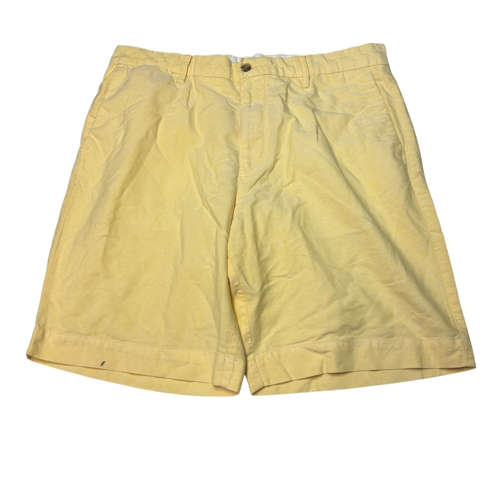 Polo Ralph Lauren Mens Classic Fit Yellow Cotton Chino Shorts Size 34X9